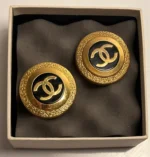 photo de Chanel Vintage XXL Disk Earrings