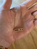photo de Collier Messika Move Pavé en Or Rose et Diamants