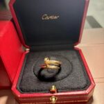 photo de Bague Cartier Clou en Or Rose 18 Carats – L’Audace au Bout des Doigts