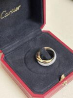 photo de Bague Cartier Trinity en Or Jaune, Rose et Blanc 18 Carats avec Diamants