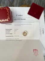 photo de Bague en Or Trinity Diamond de Cartier 100 % Authentique