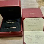 Cartier Love or rose 750/1000 (Modèle Classique) 6 diamants - Taille 15