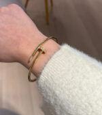 Cartier Juste un Clou or jaune (Modèle Classique) Diamants – Taille 18 – Image 9