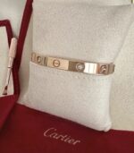 Cartier Love Or Rose 750/1000 (Modèle Classique) 4 diamants – Taille 17 – Image 5