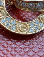 CARTIER PENDENTIF LOVE PAVÉ OR ROSE SERTI DE 48 DIAMANTS 38 ET 41 CM – Image 9