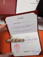 CARTIER PENDENTIF LOVE PAVÉ OR ROSE SERTI DE 48 DIAMANTS 38 ET 41 CM – Image 15