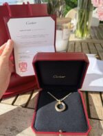 CARTIER PENDENTIF TRINITY SEPT RANGS DIAMANTS SERTI DE 11 DIAMANTS – Image 4