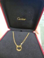 CARTIER PENDENTIF LOVE OR JAUNE 750/1000, 2 DIAMANTS – Image 3