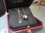 COLLIER PENDENTIF C DE CARTIER, DIAMANT TAILLE BRILLANT OR JAUNE 750/1000 – Image 4